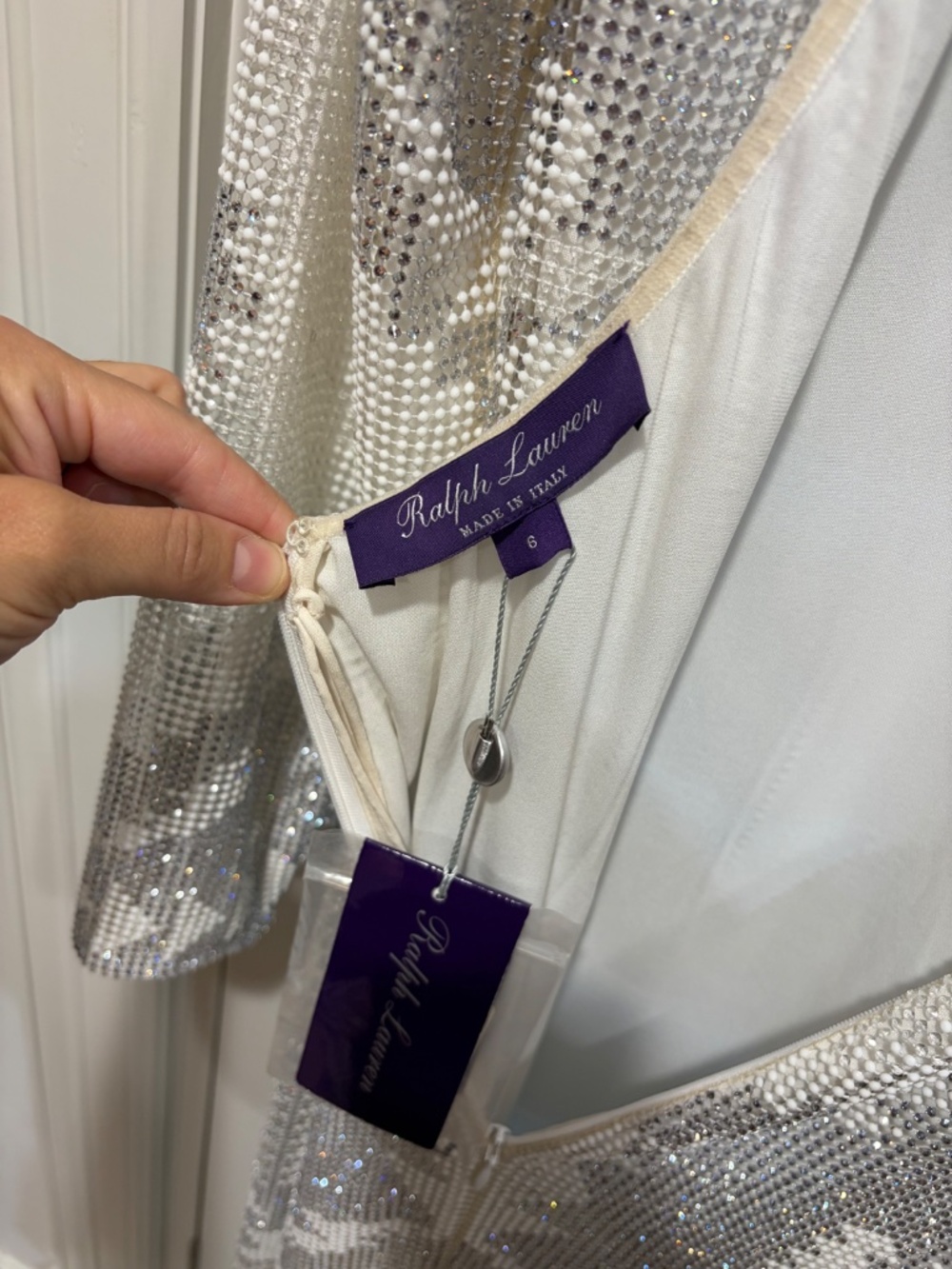 Ralph Lauren Purple Label Janison Embellished Evening Dress - Picture 4 of 11